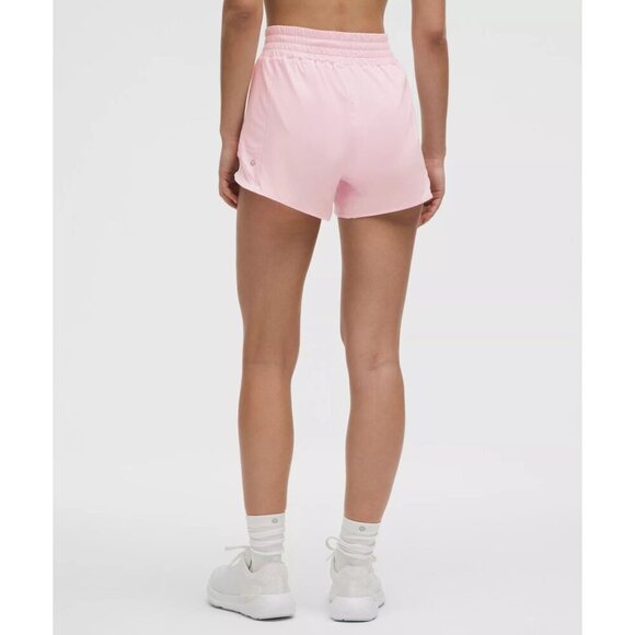 Hotty Hot High Rise Short 4" Lined - Pink Organza - Picture 2 of 4